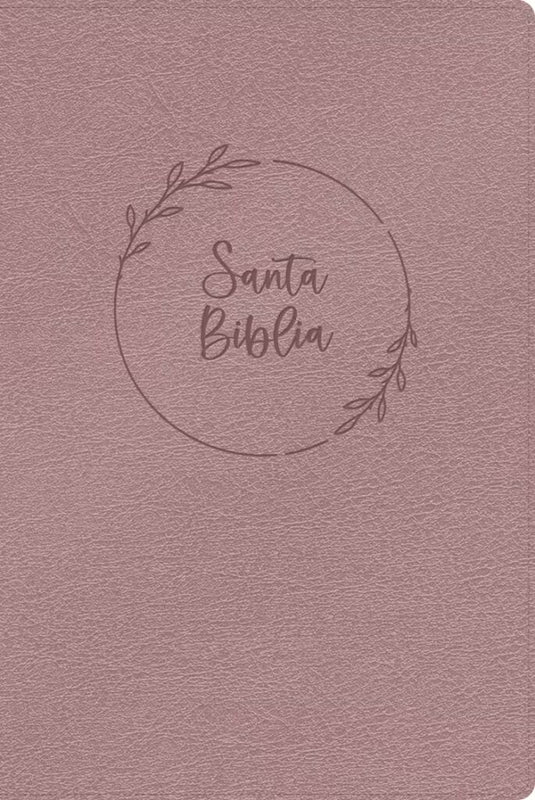 Biblia RVR 1960, con índice, Letra Gigante, imitación piel rosa perla