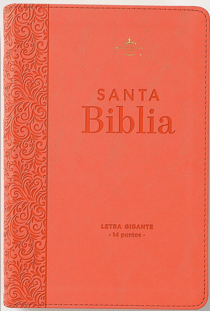 Cargue la imagen en el visor de la galería, Biblia RVR 1960, Letra Gigante, imitación piel coral
