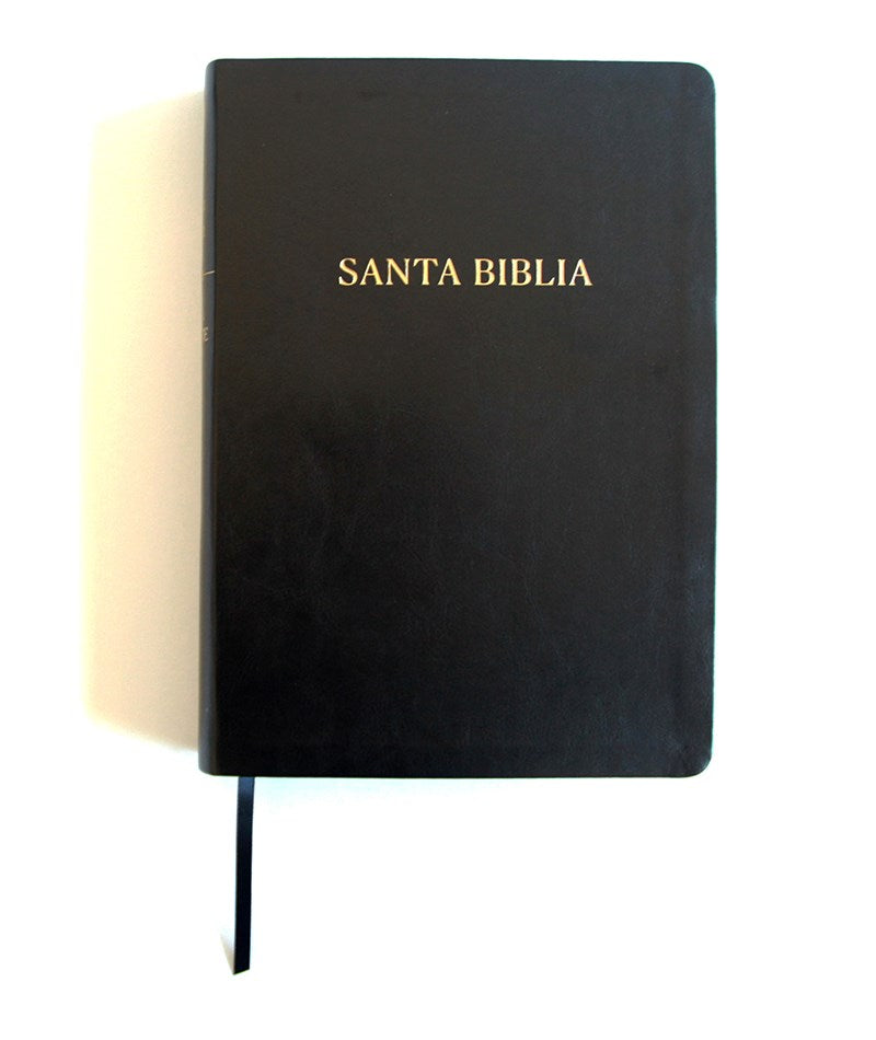 Cargue la imagen en el visor de la galería, Biblia ultrafina RVR 1960, Letra Súper Gigante, símil piel negra
