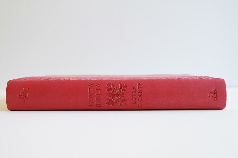 Cargue la imagen en el visor de la galería, Biblia ultrafina RVR 1960, Letra Súper Gigante, símil piel fucsia
