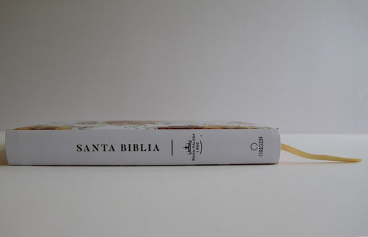Biblia RVR 1960, Letra Grande, Tamaño Manual, tapa dura terracota flores