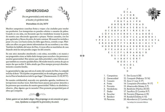 Sopas de letras 100 devocionales para mujeres: Letra Grande