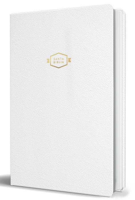 Biblia RVR 1960 para regalos y premios, imitación piel blanca