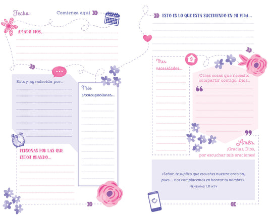 El Mapa de Oración para chicas adolescentes:  Un Diario Creativo