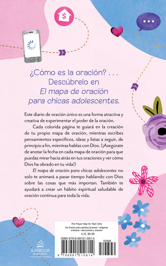 El Mapa de Oración para chicas adolescentes:  Un Diario Creativo