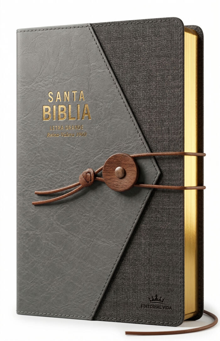 Cargue la imagen en el visor de la galería, Biblia RVR 1960, Tamaño Manual, cierre elástico, imitación piel negro
