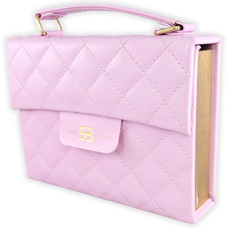 Cargue la imagen en el visor de la galería, Biblia cartera RV1960 con broche magnético, imitación piel rosa claro
