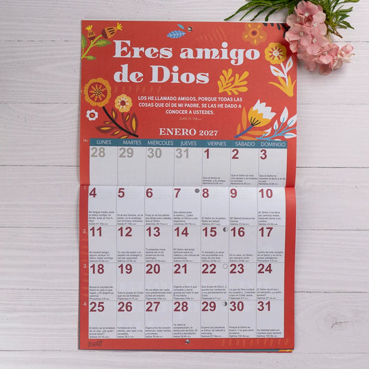 Calendario de pared Pechi 2027 En Dios Eres
