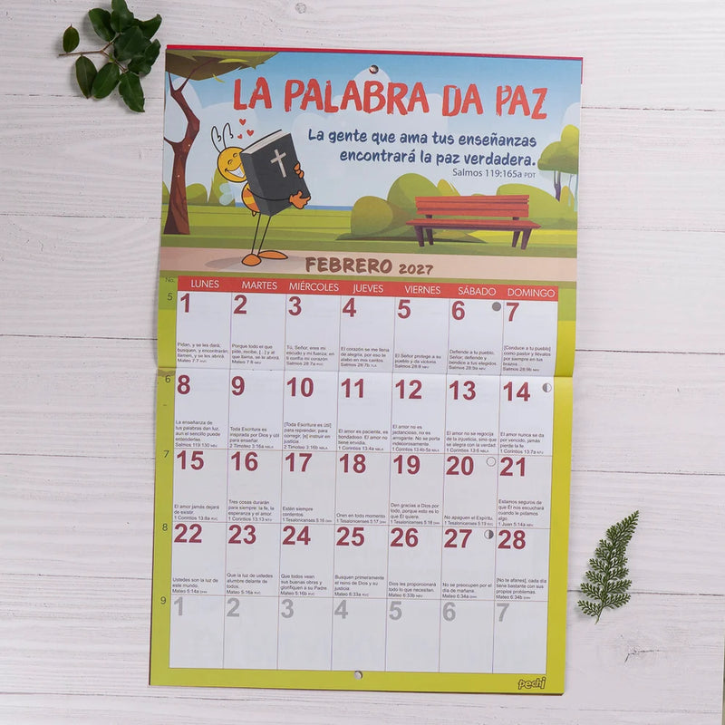 Cargue la imagen en el visor de la galería, Calendario de pared  2027 La Biblia en tu vida
