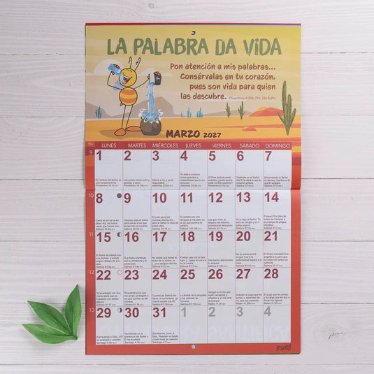 Calendario de pared  2027 La Biblia en tu vida