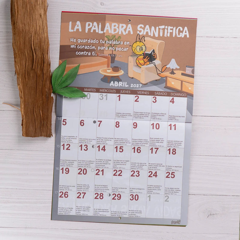 Cargue la imagen en el visor de la galería, Calendario de pared  2027 La Biblia en tu vida
