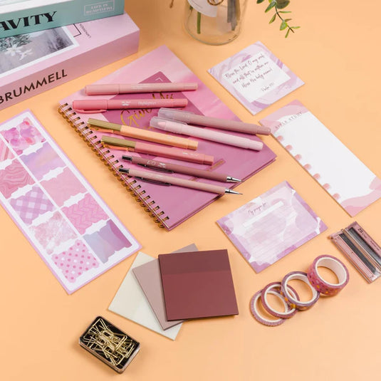 Kit de Journaling Bíblico Mr. Pen tonos rosados