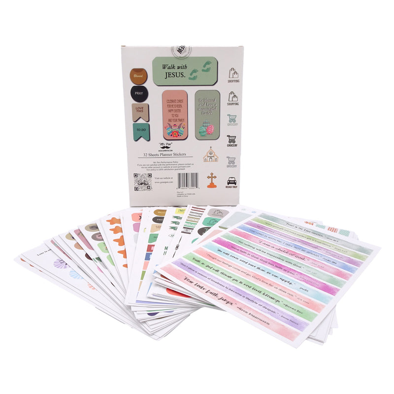 Cargue la imagen en el visor de la galería, Set de 1034 stickers cristianos Mr Pen
