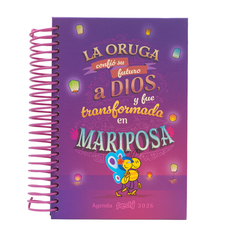 Cargue la imagen en el visor de la galería, Agenda Pechi espiral Mariposa
