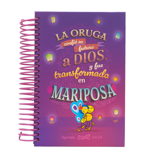 Agenda Pechi espiral Mariposa