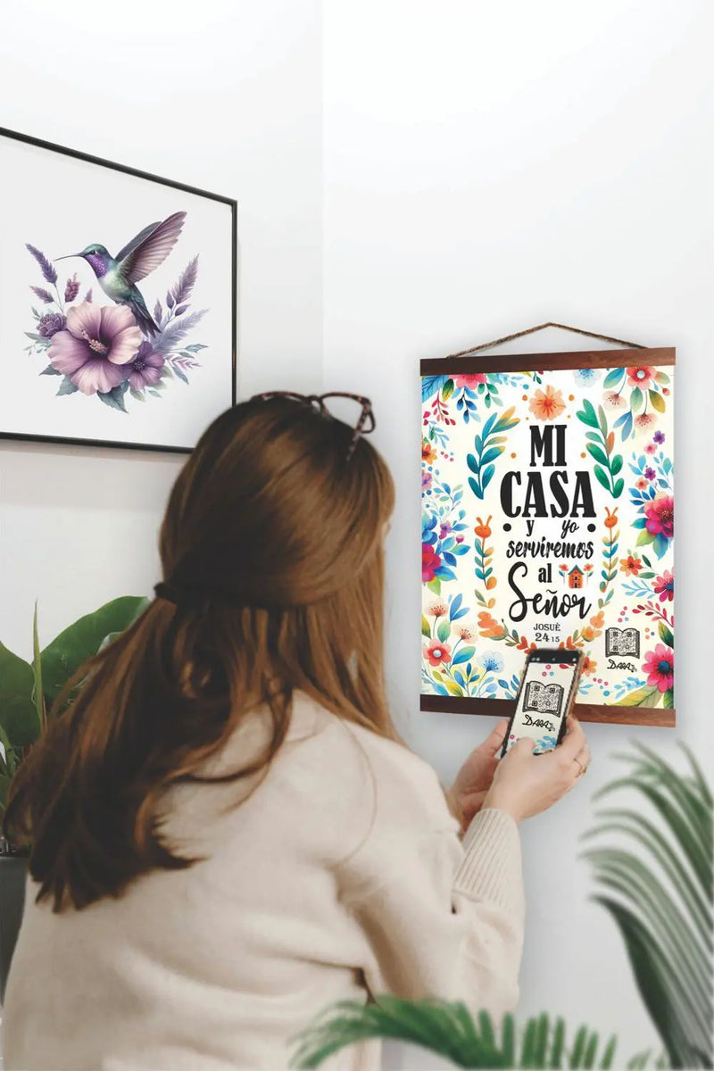 Cargue la imagen en el visor de la galería, Pergamino mediano interactivo – Mi casa y yo (Josué 24:15)
