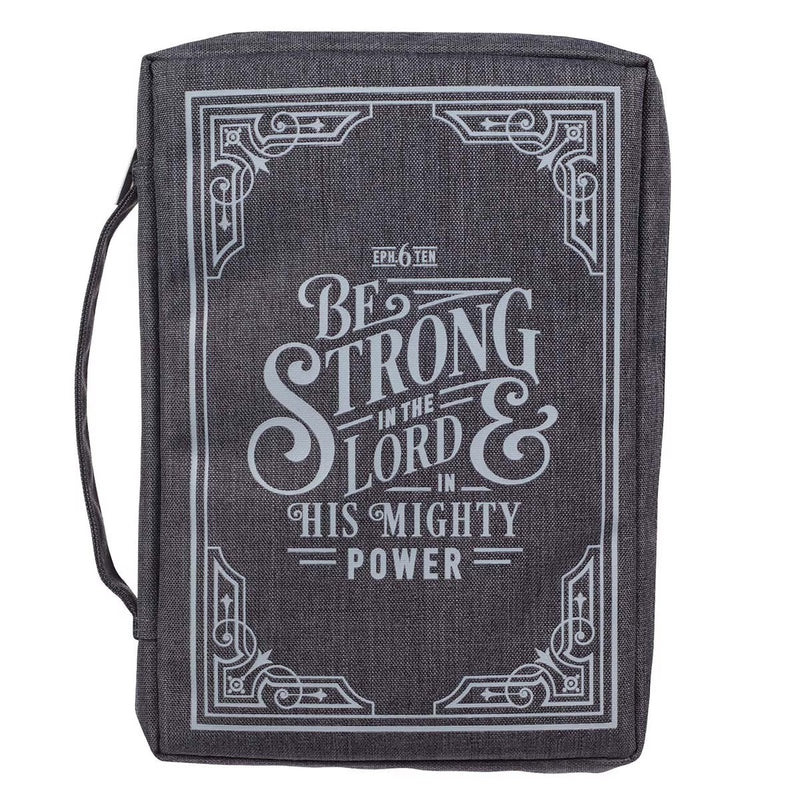Cargue la imagen en el visor de la galería, Estuche grande para Biblia "Be Strong in the Lord" – Efesios 6:10
