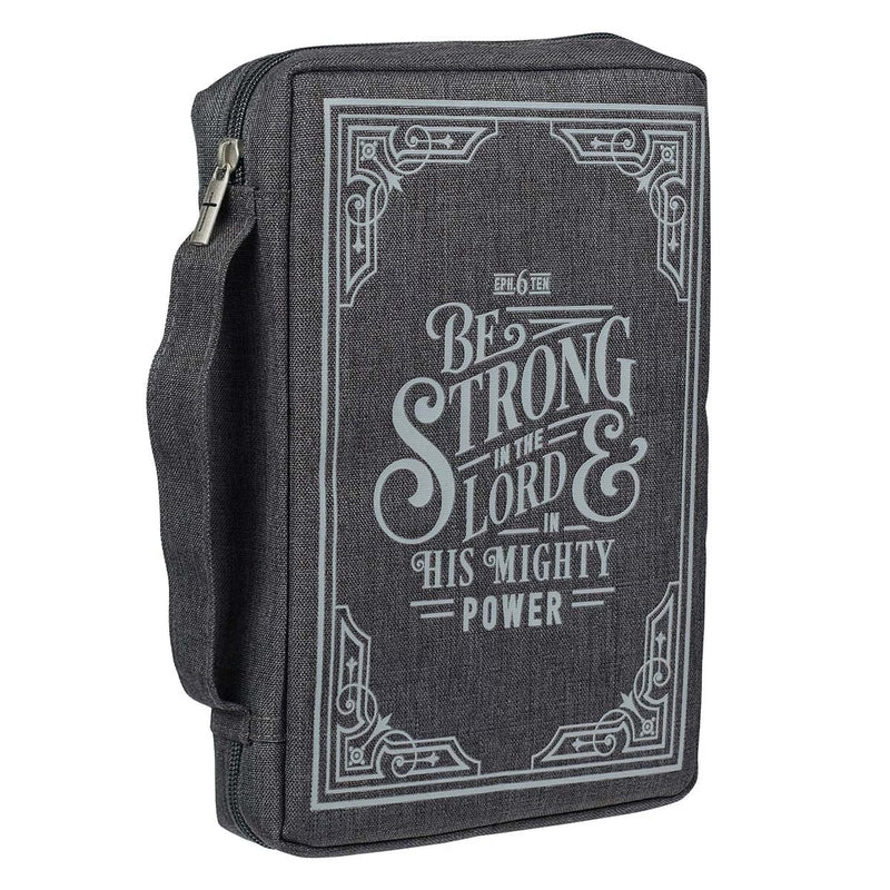 Cargue la imagen en el visor de la galería, Estuche grande para Biblia "Be Strong in the Lord" – Efesios 6:10
