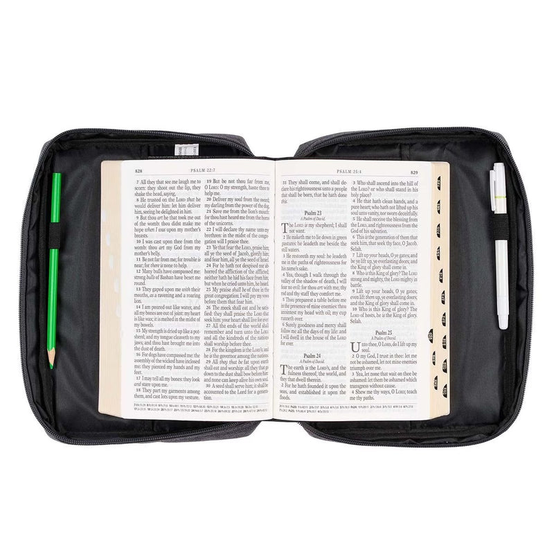 Cargue la imagen en el visor de la galería, Estuche grande para Biblia "Be Strong in the Lord" – Efesios 6:10

