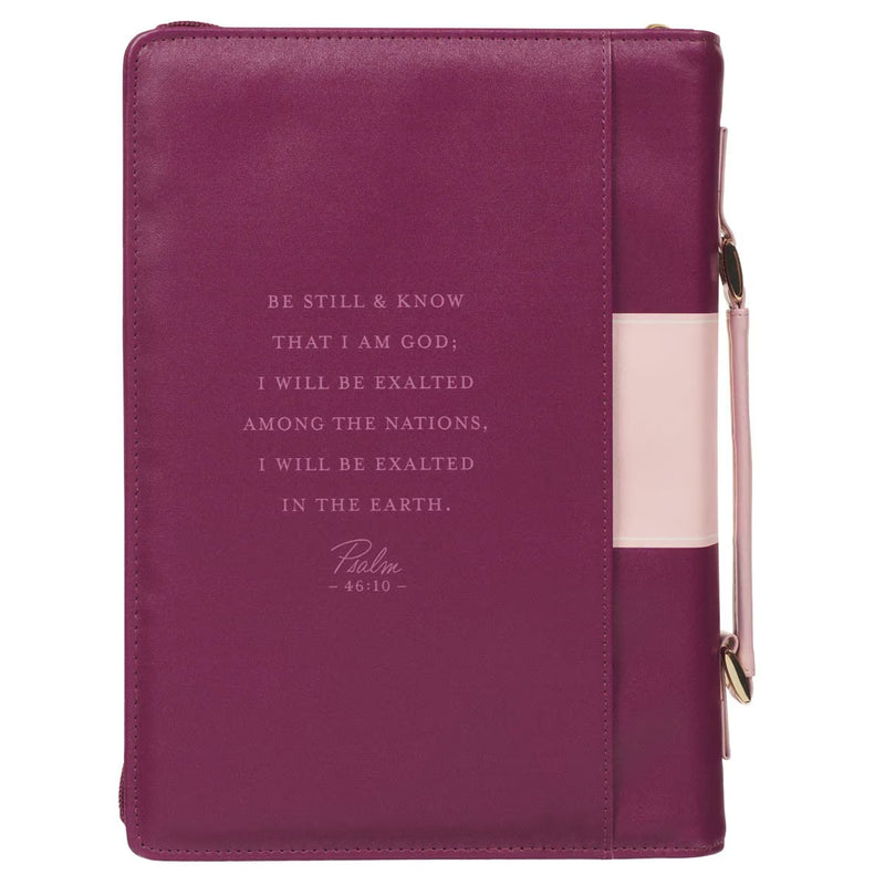 Cargue la imagen en el visor de la galería, Estuche mediano para Biblia "Be Still" – Salmo 46:10
