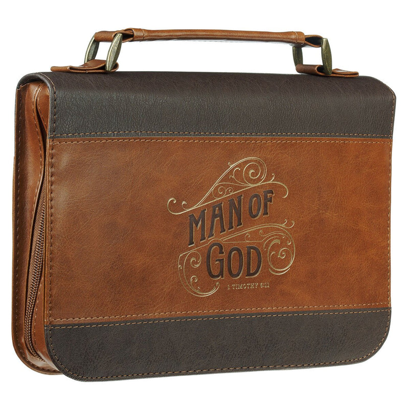 Cargue la imagen en el visor de la galería, Estuche grande para Biblia "Man of God" – 1 Timoteo 6:11
