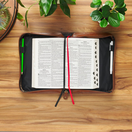 Estuche grande para Biblia "Man of God" – 1 Timoteo 6:11
