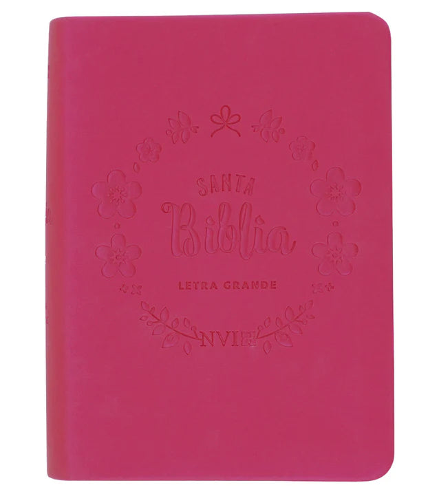 Cargue la imagen en el visor de la galería, Biblia NVI, Letra Grande, Tamaño Bolsillo, Fucsia tornasol
