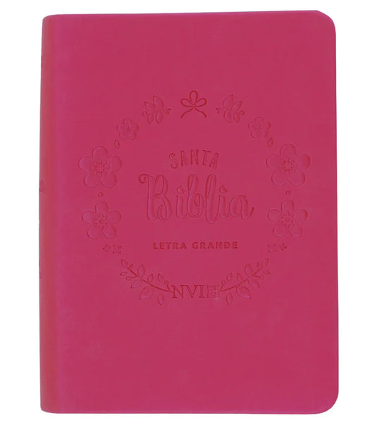 Biblia NVI, Letra Grande, Tamaño Bolsillo, Fucsia tornasol