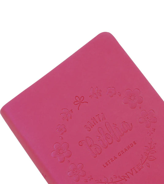 Biblia NVI, Letra Grande, Tamaño Bolsillo, Fucsia tornasol