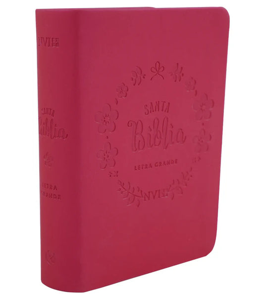 Biblia NVI, Letra Grande, Tamaño Bolsillo, Fucsia tornasol