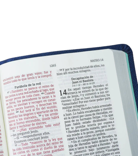 Biblia NVI, Tamaño Bolsillo, Azul Metalizado