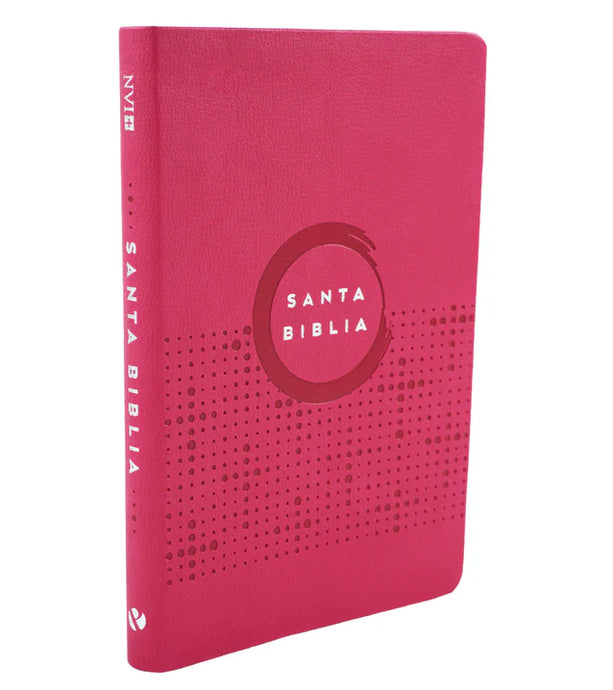 Biblia NVI, Ultrafina, imitación piel fucsia