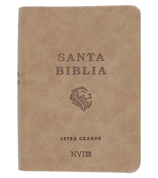 Cargue la imagen en el visor de la galería, Biblia NVI Letra Grande, Tamaño Bolsillo, Marrón claro
