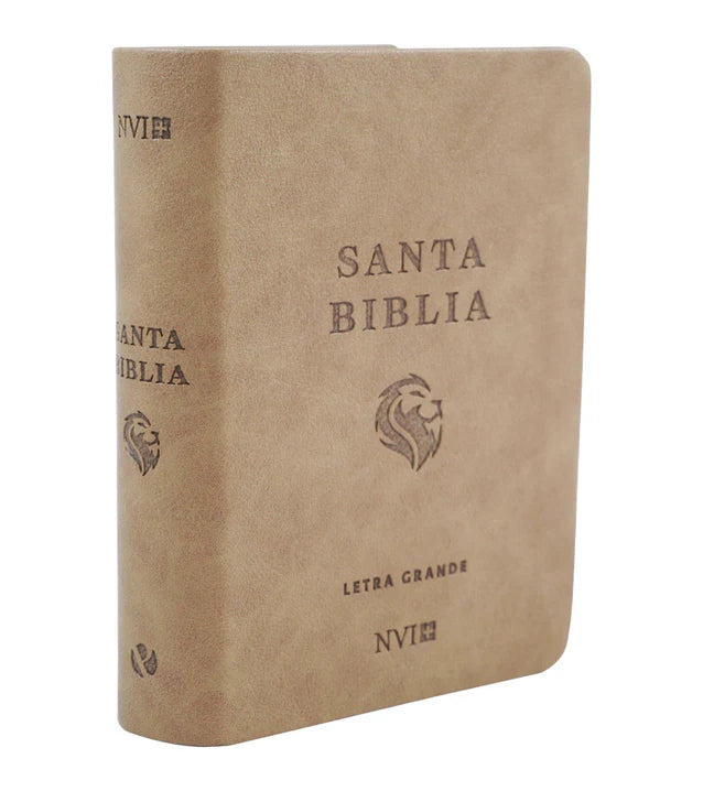 Cargue la imagen en el visor de la galería, Biblia NVI Letra Grande, Tamaño Bolsillo, Marrón claro
