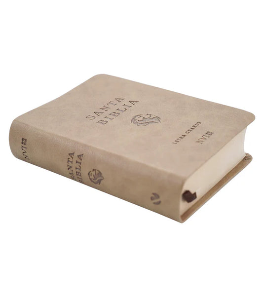 Biblia NVI Letra Grande, Tamaño Bolsillo, Marrón claro