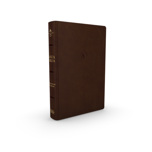 Biblia de estudio de César Vidal RVR 1960, imitación piel café