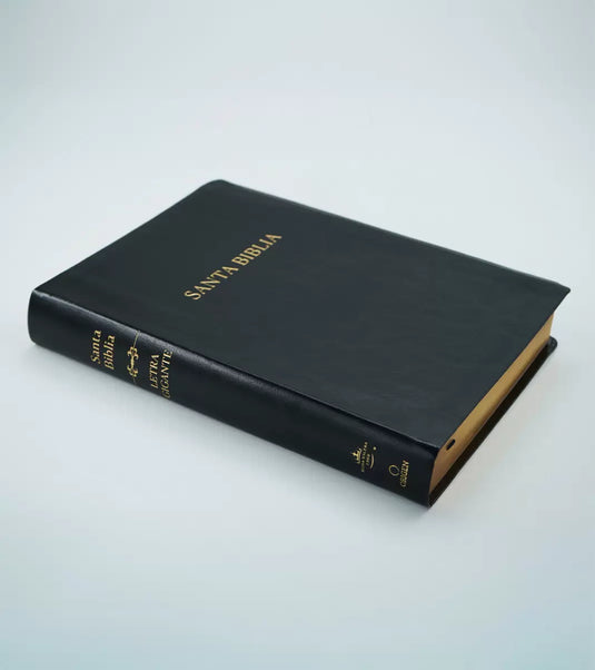 Biblia ultrafina RVR 1960, Letra Súper Gigante, símil piel negra