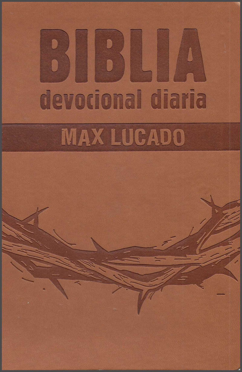 Cargue la imagen en el visor de la galería, Biblia Devocional Diaria Max Lucado RVR 1960, café
