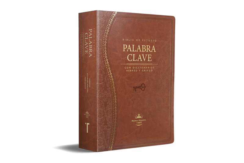 Cargue la imagen en el visor de la galería, Biblia de Estudio Palabra Clave RVR 1960, con índice, imitación piel marrón
