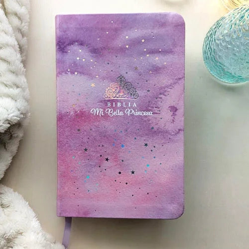 Biblia Mi bella princesa NTV, SentiPiel violeta brillante