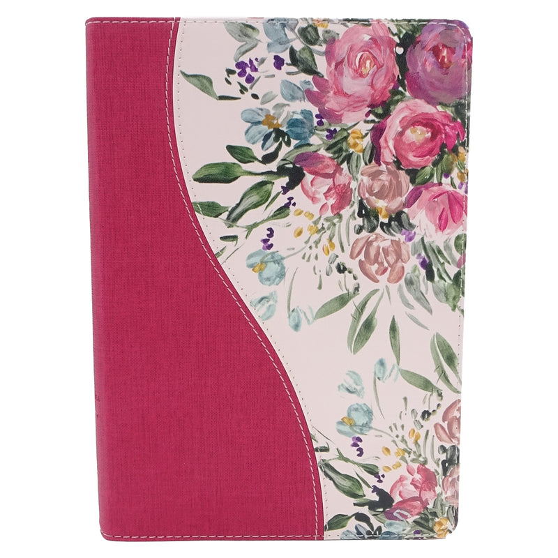 Cargue la imagen en el visor de la galería, Biblia de una Joven Conforme al Corazón de Dios RVR 1960, lujo floral

