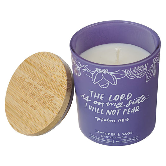 Vela aromática en vaso de vidrio 