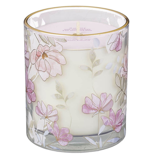 Vela aromática en vaso de vidrio 
