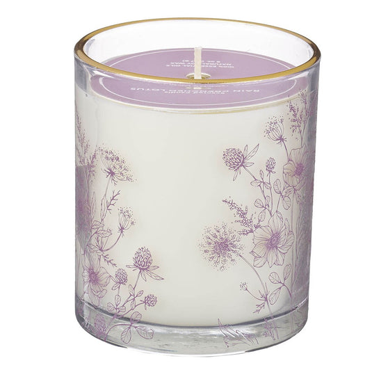 Vela aromática en vaso de vidrio 