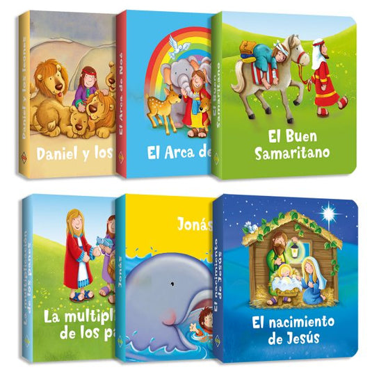 Historias Bíblicas 6 libritos acartonados