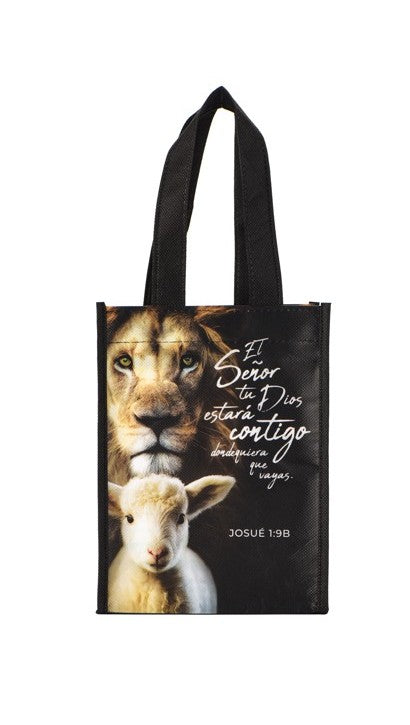 Cargue la imagen en el visor de la galería, Bolsa de tela pequeña "El Señor tu Dios estará contigo" Josué 1:9B
