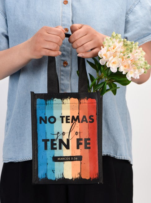 Cargue la imagen en el visor de la galería, Bolsa de tela pequeña "No temas solo ten fe" Marcos 5:36
