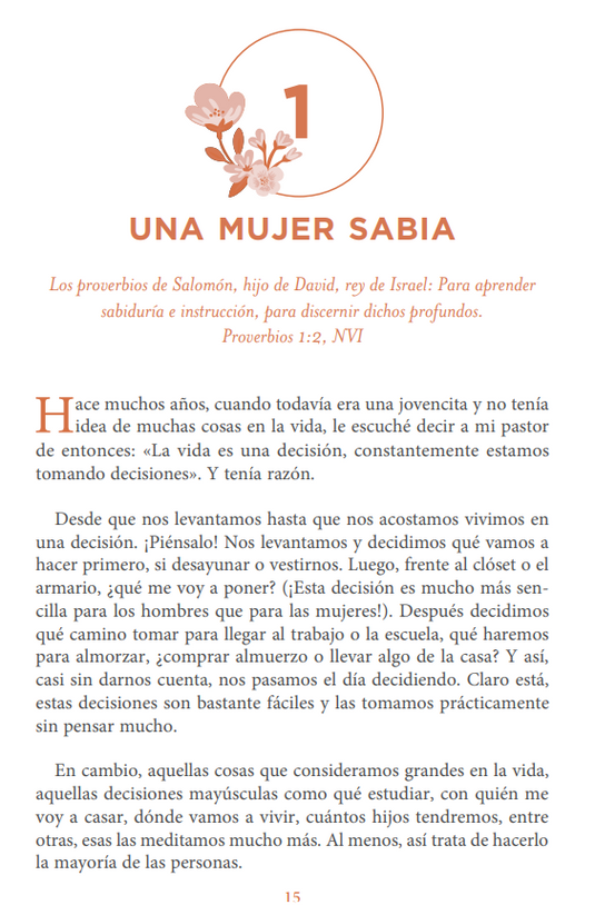 Una mujer sabia: Principios para vivir como Dios lo diseñó