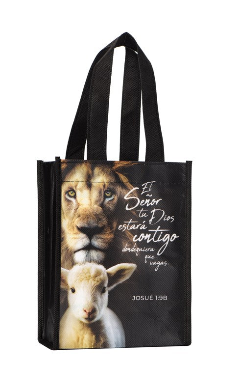 Cargue la imagen en el visor de la galería, Bolsa de tela pequeña "El Señor tu Dios estará contigo" Josué 1:9B
