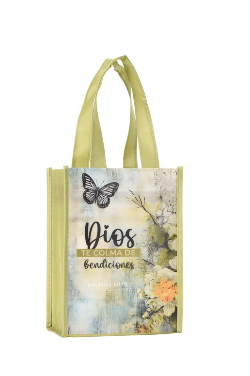 Cargue la imagen en el visor de la galería, Bolsa de tela pequeña &quot;Dios te colma de bendiciones&quot; Samos 68:19
